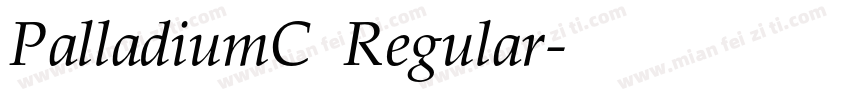 PalladiumC Regular字体转换